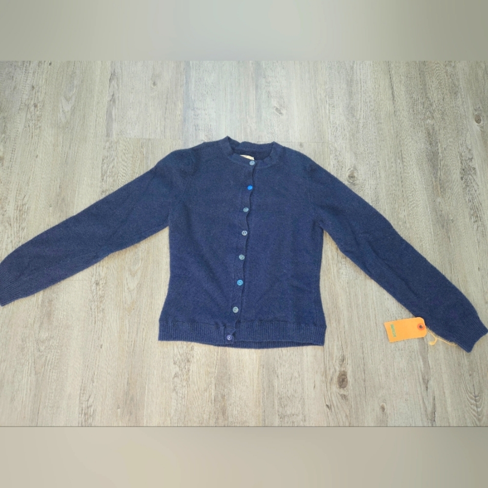 Child's sweater/cardigan Navy blue with mix and match buttons